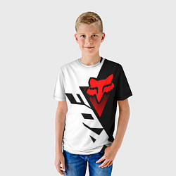Футболка детская MOTO FOX - Мотокросс, цвет: 3D-принт — фото 2