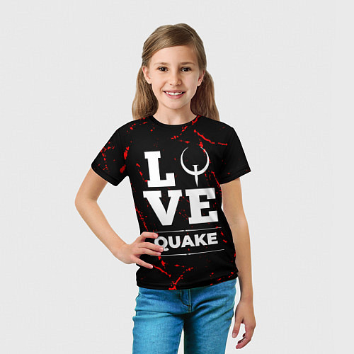 Детская футболка Quake Love Классика / 3D-принт – фото 5
