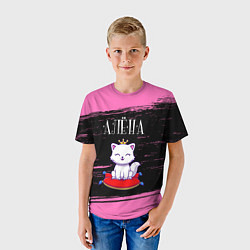 Футболка детская Алёна КОШКА Краски, цвет: 3D-принт — фото 2
