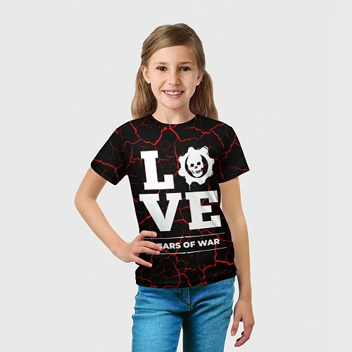 Детская футболка Gears of War Love Классика / 3D-принт – фото 5