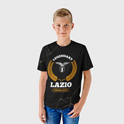 Футболка детская Лого Lazio и надпись Legendary Football Club на те, цвет: 3D-принт — фото 2