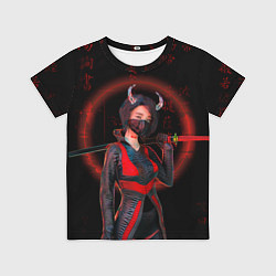 Футболка детская Neon oni кунаичи, цвет: 3D-принт
