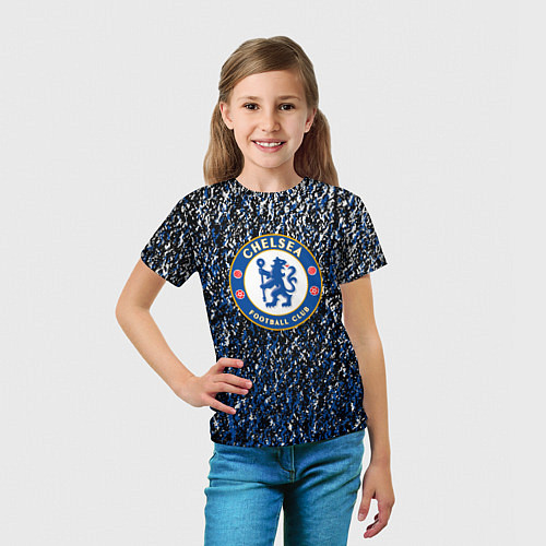Детская футболка Челси брызги красок / 3D-принт – фото 5