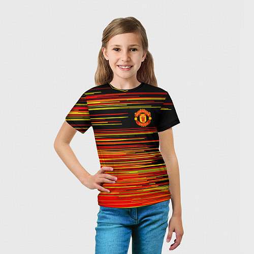 Детская футболка Манчестер юнайтед manchester united ФКМЮ / 3D-принт – фото 5