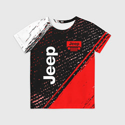 Футболка детская JEEP - Краска, цвет: 3D-принт