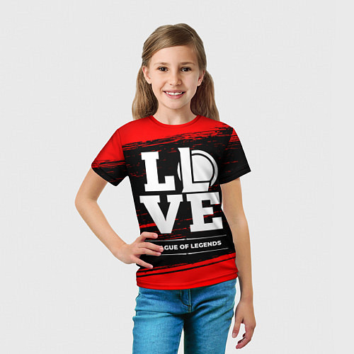 Детская футболка League of Legends Love Классика / 3D-принт – фото 5