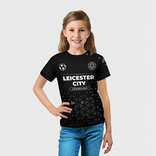 Детская футболка Leicester City Champions Uniform / 3D-принт – фото 5