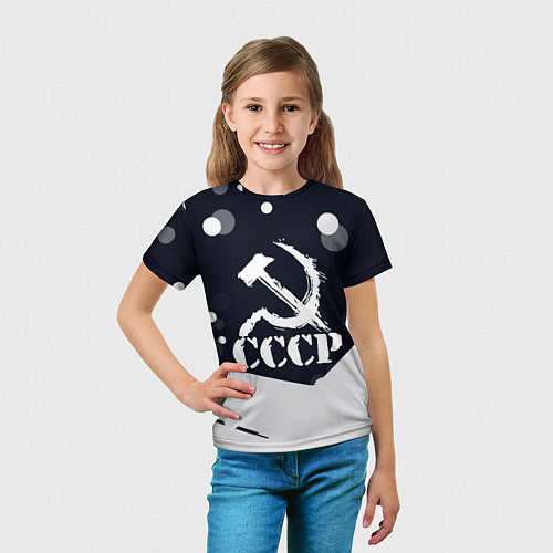 Детская футболка Ussr - ссср - серп и молот / 3D-принт – фото 5