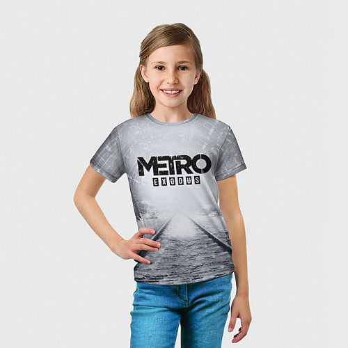 Детская футболка METRO ЛОГОТИП / 3D-принт – фото 5