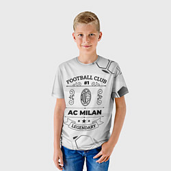 Футболка детская AC Milan Football Club Number 1 Legendary, цвет: 3D-принт — фото 2