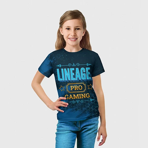 Детская футболка Игра Lineage: PRO Gaming / 3D-принт – фото 5