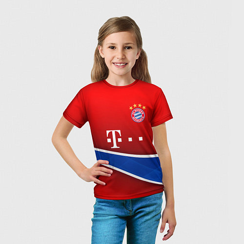 Детская футболка Bayern munchen sport / 3D-принт – фото 5