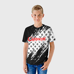 Футболка детская Chaoseum Pattern Logo, цвет: 3D-принт — фото 2