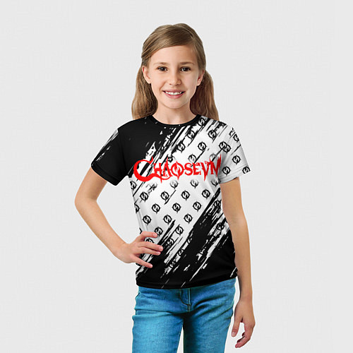 Детская футболка Chaoseum Pattern Logo / 3D-принт – фото 5