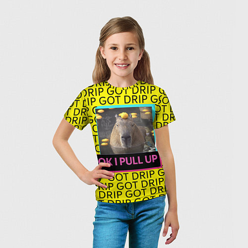 Детская футболка I GOT A DRIP / 3D-принт – фото 5
