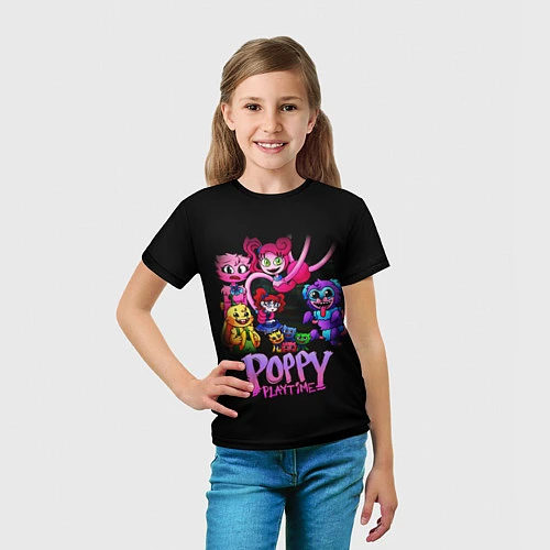 Детская футболка POPPY PLAYTIME chapter 2 персонажи игры / 3D-принт – фото 5