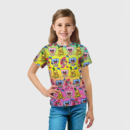 Детская футболка POPPY PLAYTIME МИЛЫЕ ПЕРСОНАЖИ / 3D-принт – фото 5