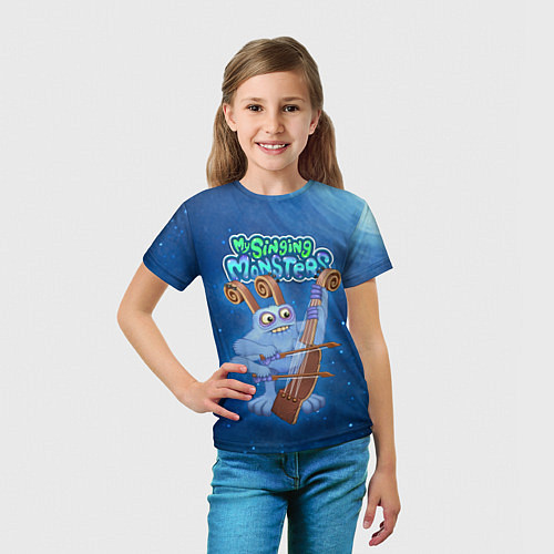 Детская футболка My singing monsters СМЫЧОРОГ Bowgart / 3D-принт – фото 5