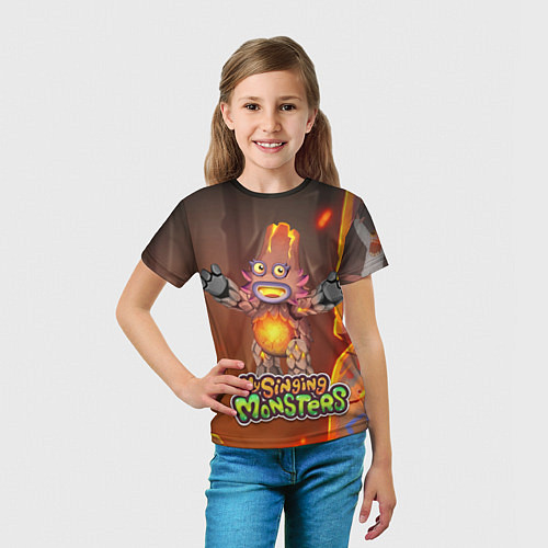 Детская футболка My singing monsters ЛАВАТЁКА / 3D-принт – фото 5