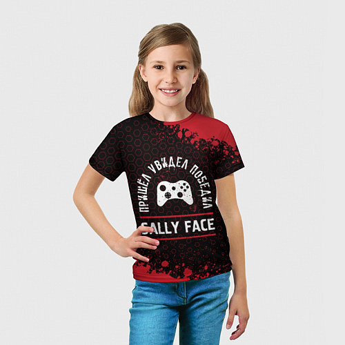 Детская футболка Sally Face Пришел, Увидел, Победил / 3D-принт – фото 5