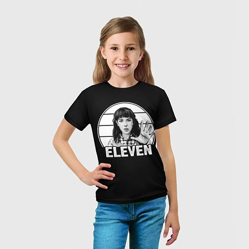 Детская футболка ELEVEN Очень странные дела / 3D-принт – фото 5