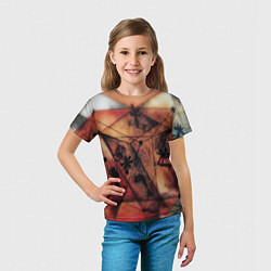 Футболка детская Птицы в клетке, цвет: 3D-принт — фото 2