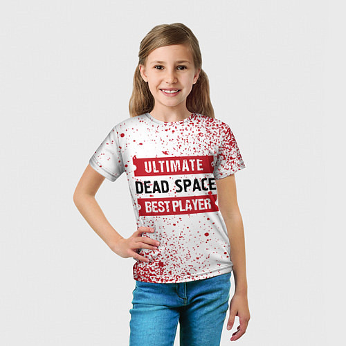Детская футболка Dead Space: красные таблички Best Player и Ultimat / 3D-принт – фото 5