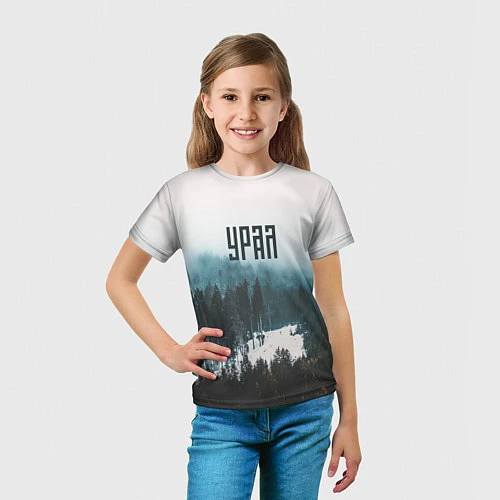 Детская футболка Уральские леса / 3D-принт – фото 5