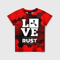 Футболка детская Rust Love Классика, цвет: 3D-принт