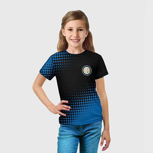 Детская футболка Inter абстракция / 3D-принт – фото 5