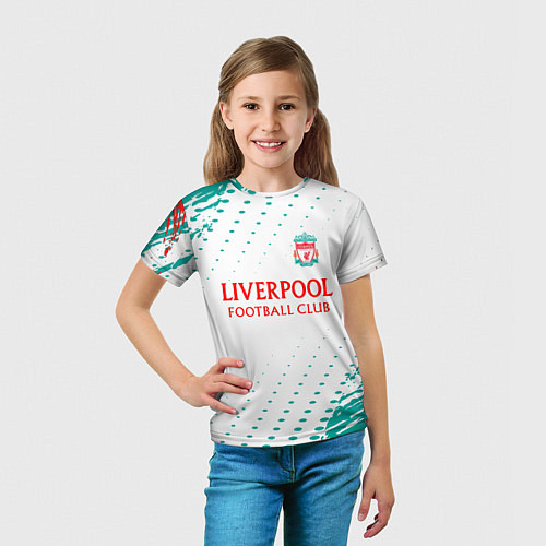 Детская футболка Liverpool краски / 3D-принт – фото 5