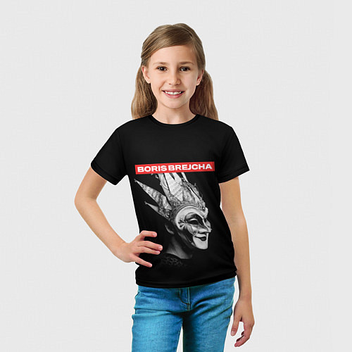 Детская футболка Boris Brejcha в маске / 3D-принт – фото 5