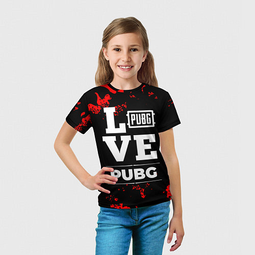 Детская футболка PUBG Love Классика / 3D-принт – фото 5