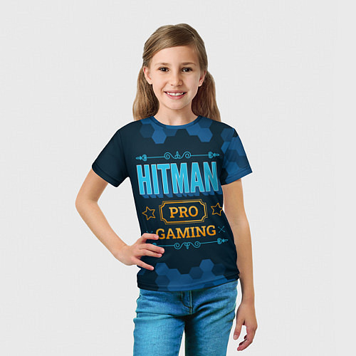Детская футболка Игра Hitman: PRO Gaming / 3D-принт – фото 5