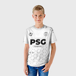 Футболка детская PSG Champions Униформа, цвет: 3D-принт — фото 2