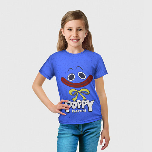 Детская футболка Poppy Playtime Huggy Wuggy / 3D-принт – фото 5