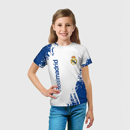 Детская футболка Реал Мадрид краска / 3D-принт – фото 5
