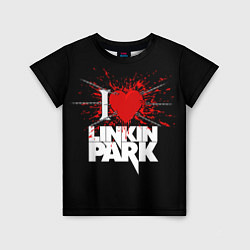 Футболка детская Linkin Park Сердце, цвет: 3D-принт