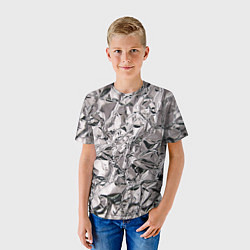 Футболка детская Фольга текстура, цвет: 3D-принт — фото 2