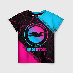 Футболка детская Brighton Neon Gradient, цвет: 3D-принт