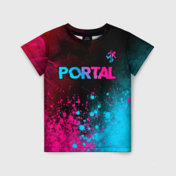 Детская футболка Portal Neon Gradient