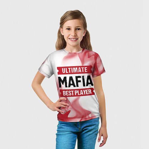 Детская футболка Mafia: красные таблички Best Player и Ultimate / 3D-принт – фото 5