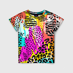 Футболка детская LEOPARD TEXTURE, цвет: 3D-принт