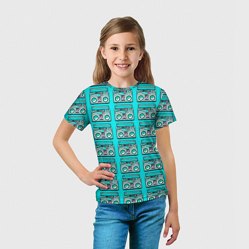 Детская футболка STEREO CASSETTE RECORDER / 3D-принт – фото 5