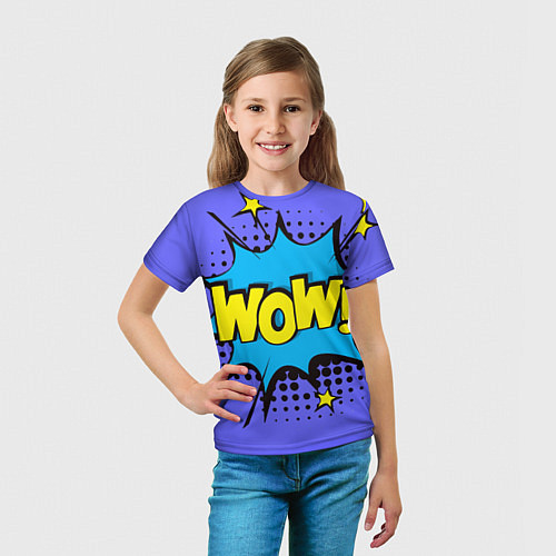Детская футболка POP ART - стрикеры WOWWTF / 3D-принт – фото 5