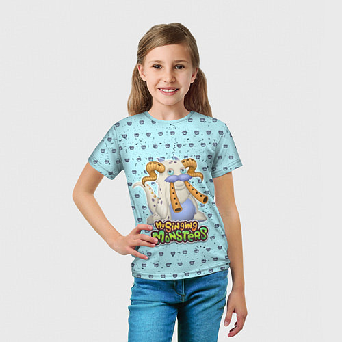 Детская футболка My Singing Monsters - Гуджуб / 3D-принт – фото 5