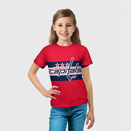Детская футболка Вашингтон Кэпиталз форма / 3D-принт – фото 5