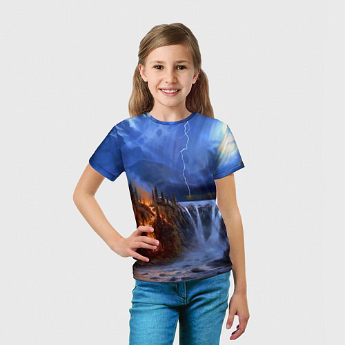 Детская футболка Огонь, гроза и вода / 3D-принт – фото 5