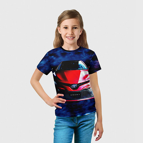 Детская футболка Тойота Камри / 3D-принт – фото 5