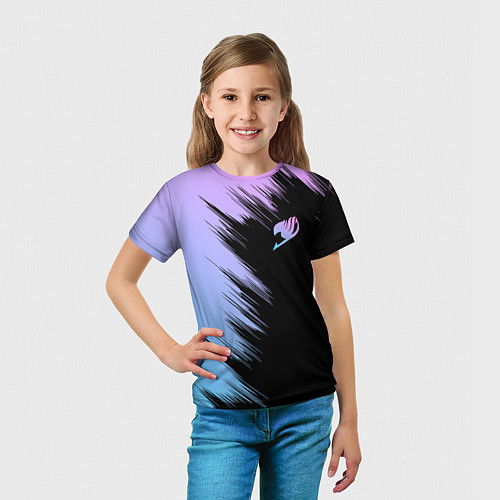 Детская футболка Хвост феи - neon / 3D-принт – фото 5